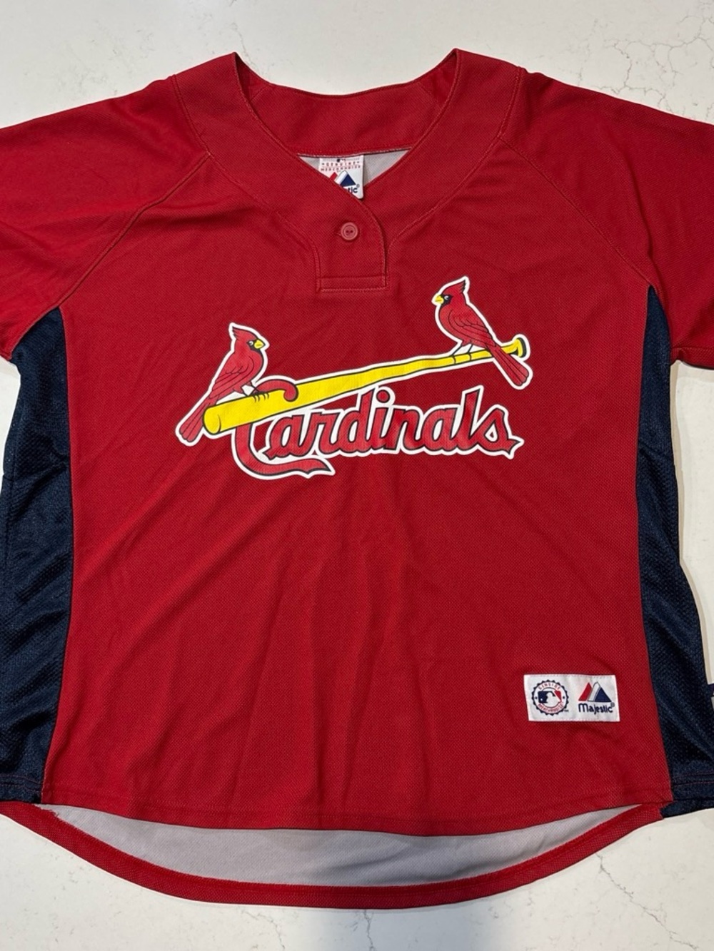Majestic Red & Navy St. Louis Cardinals Kids Top